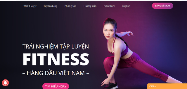 Ứng dụng fitness WeFit. Ảnh chụp màn hình.