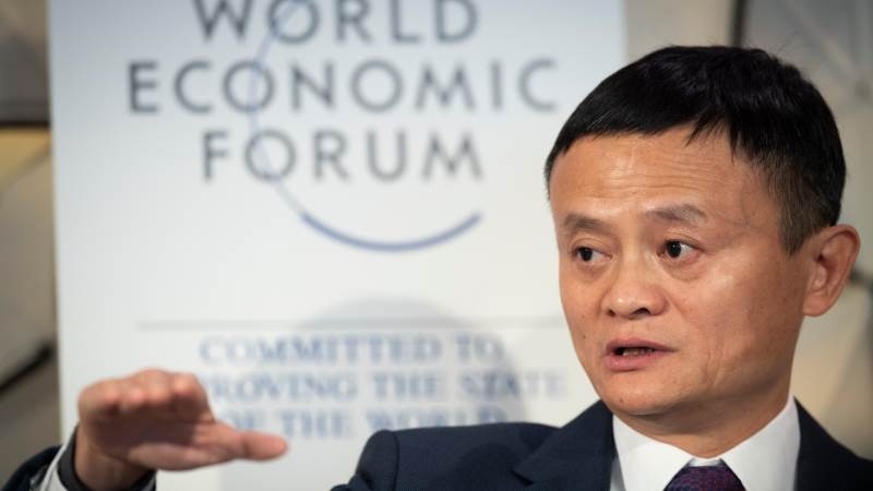 Nhà sáng lập Alibaba, Jack Ma tại WEF 2019