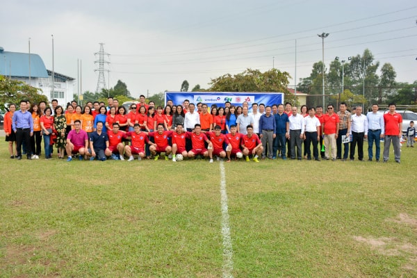 Hoạt động thể thao tạo sự đoàn kết, gắn bó giữa các thành viên trong công ty