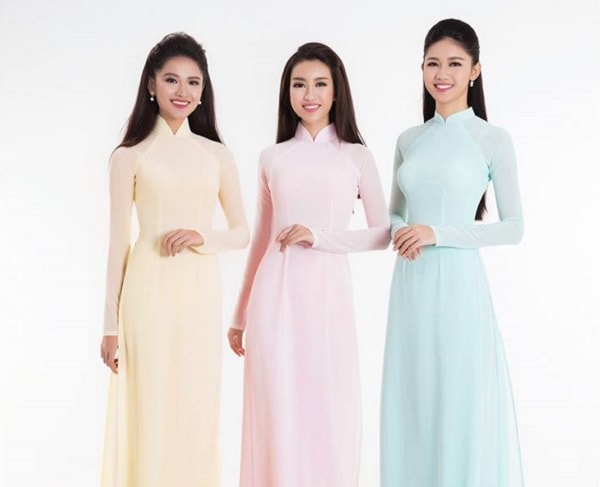 áo dài truyền thống lên ngôi.