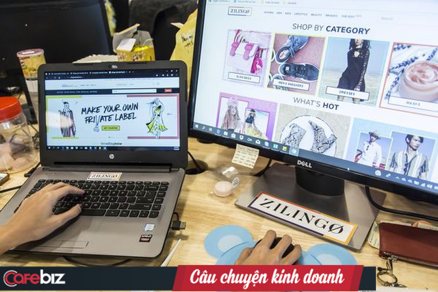 Một nhân viên phân loại trang phục của Zilingo.