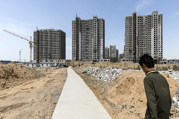 Các tòa chung cư đang được xây dựng tại Thanh Đảo, tỉnh Sơn Đông, năm 2018 (Ảnh:Getty Images)