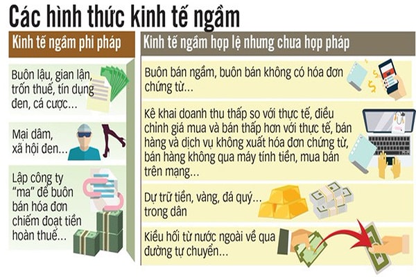 p/Một tác hại của kinh tế ngầm là gây thất thu thuế rất lớn