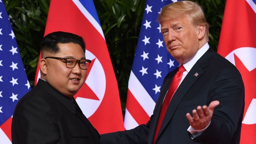 Nhà lãnh đạo Triều Tiên Kim Jong Un và Tổng Thống Mỹ Donald Trump. Ảnh: Saul Loeb / AFP/Getty Images.