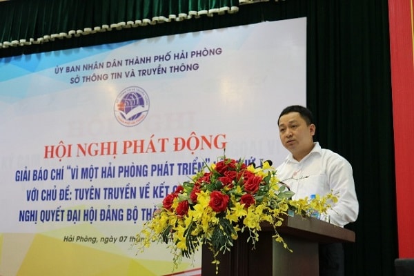 Ông Lương Hải Âu phát biểu tại hội nghị