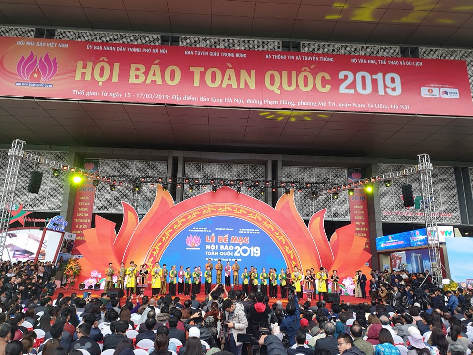 Toàn cảnh Lễ bế mạc Hội báo Toàn quốc 2019.