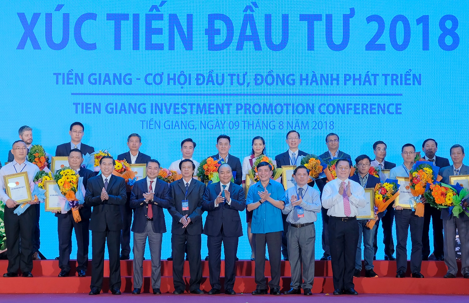 Năm 2018, Tiền Giang đã tổ chức thành công Hội nghị xúc tiến đầu tư thu hút được nhiều dự án lớn