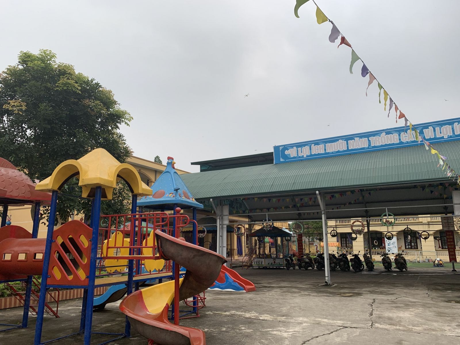 Trường mầm non Thanh Khương, nơi xảy ra vụ việc (Ảnh: Thy Hằng)