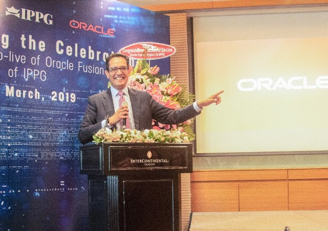 Ông Nikhil Parambath, đại diện Oracle, chia sẻ lí do vì sao IPPG chọn Oracle. 