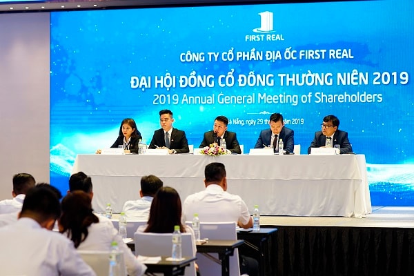 Toàn cảnh Đại hội đồng cổ đông thường niên năm 2019 của Công ty cổ phần địa ốc First Real 