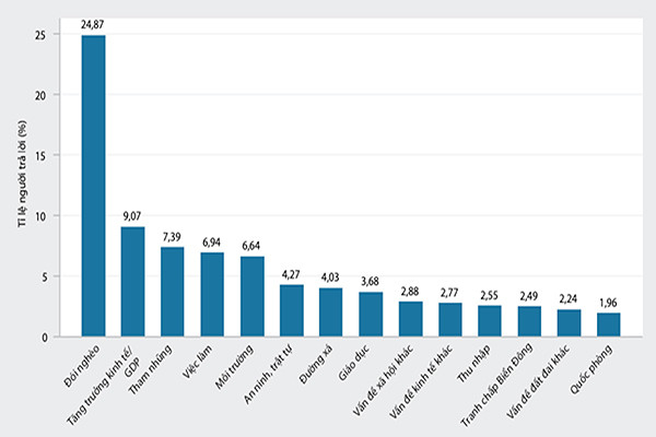 p/Những vấn đề được người dân quan ngại nhất. Biểu đồ: PAPI