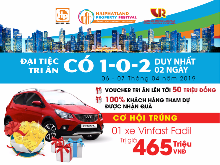 “Mưa” quà tặng cho khách hàng tham dự Lễ hội bất động sản Hải Phát Land lần thứ nhất