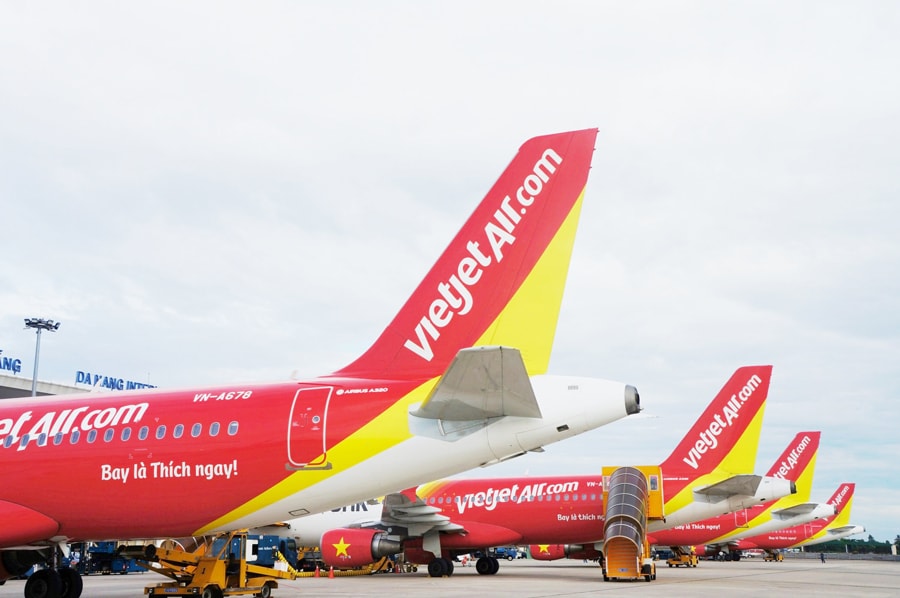 Hãng hàng không Vietjet tăng trưởng mạnh trong năm 2018.