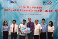 BIC chi trả bảo hiểm hơn 1 tỷ đồng cho khách hàng vay vốn tại Gia Lai