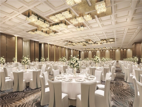 Ballroom Grand Sài Gòn rộng hơn 1000m2 phù hợp với các sự kiện qui mô quốc tế