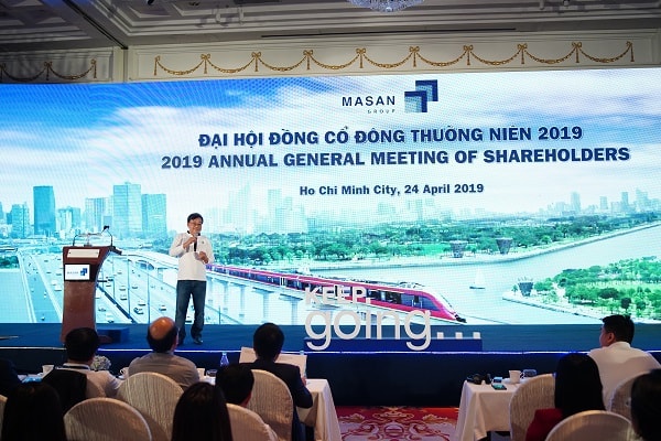 Chủ tịch HĐQT Masan Group Nguyễn Đăng Quang phát biểu tại ĐHQĐ