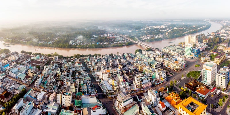 Một góc thành phố Bến Tre