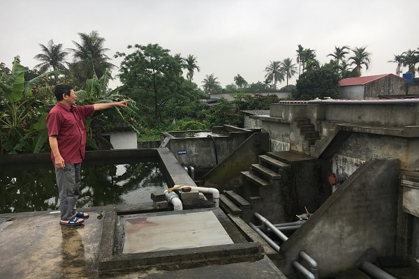 Trên cơ sở nhà máy cũ chúng tôi đã cải tạo, nâng cấp số tiền gần 80 tỷ đồng, đảm bảo 2000m3/ngày/đêm để phục vụ cho nhân dân trong xã