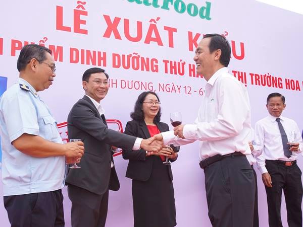 công ty NutiFood đã tiến hành Lễ xuất khẩu nhóm sản phẩm dinh dưỡng thứ 2 sang Mỹ. 