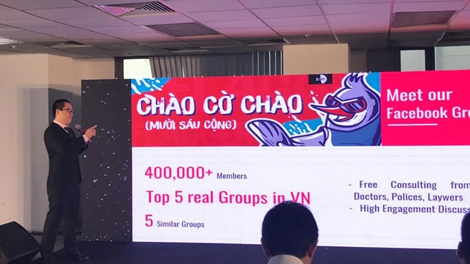 Startup thuyết trình tại vòng chung kết cuộc thi; Ảnh Nhật Nam