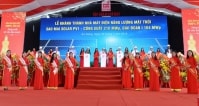 Tập đoàn Sao Mai khánh thành giai đoạn 1 nhà máy điện mặt trời 6.000 tỷ đồng.