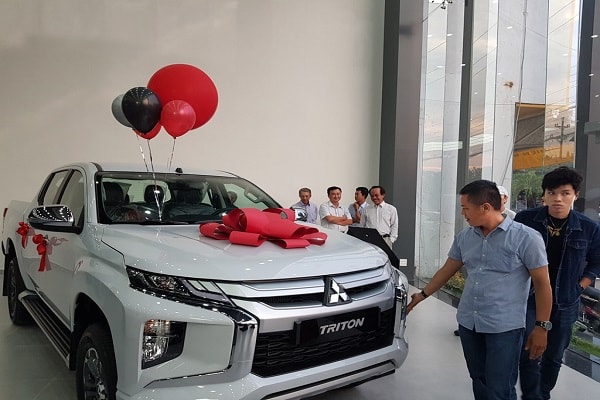 Khu trưng bày sản phẩm của Mitsubishi Phú Khang An Giang