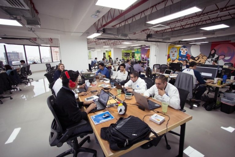 Văn phòng trẻ trung, hiện đại của 500 Startups tại Anh.