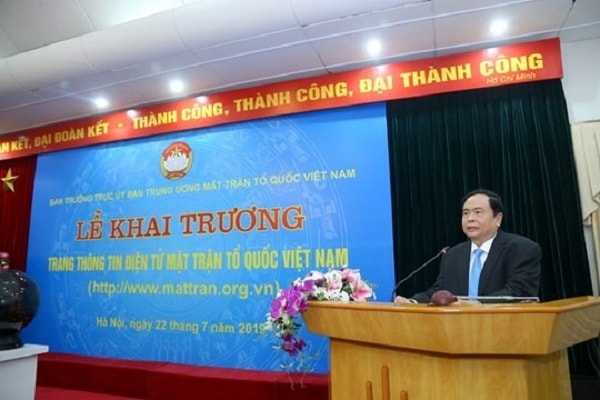 Bí thư Trung ương Đảng, Chủ tịch UBTƯ MTTQ Việt Nam Trần Thanh Mẫn ghi nhận, đánh giá cao sự nỗ lực, cố gắng của Ban Tuyên giáo và các ban, đơn vị trong việc phối hợp xây dựng thành công Trang thông tin điện tử mới.