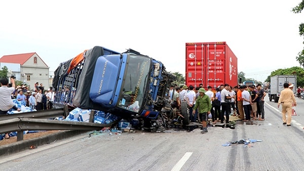 Hiện trường vụ tai nạn.