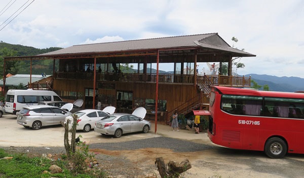 Điểm dừng chân Hoàng Yến đã hoạt động đón khách gần cả năm nay (Ảnh: Việt Quốc VOV)