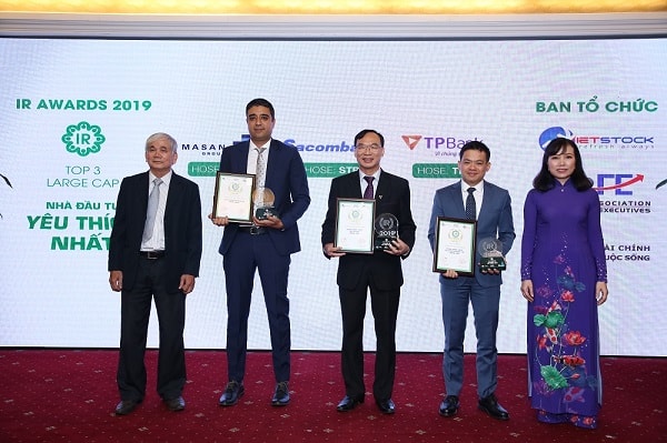 Đại Masan Group (HOSE: MSN) dẫn đầu Doanh nghiệp Large Cap thuộc nhóm 3 Nhà đầu tư yêu thích theo IR Award 2019.