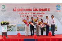 Khởi công xây dựng thêm 3,4km bờ kè sông Sài Gòn