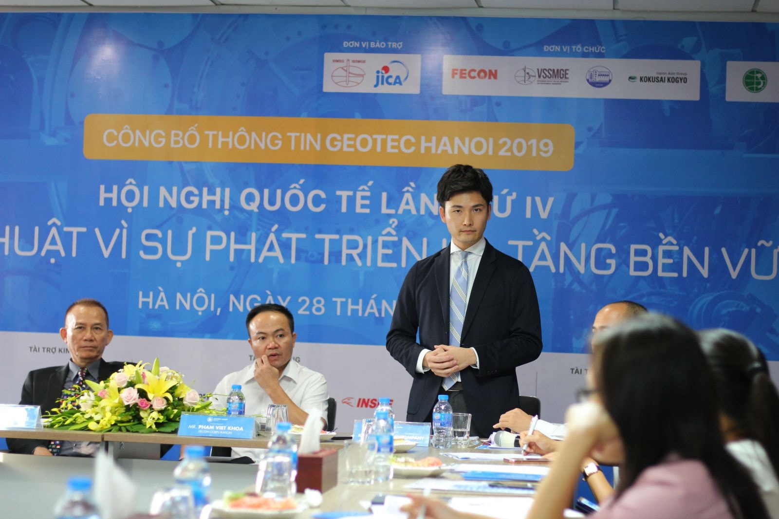 Đại diện đối tác Nhật bản tham gia hỗ trợ tổ chức GEOTEC HANOI 2019