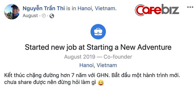 Nguyễn Trần Thi công bố trên Facebook cá nhân