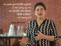 So sánh giá nước sạch có thể uống tại vòi với nước ngầm là 