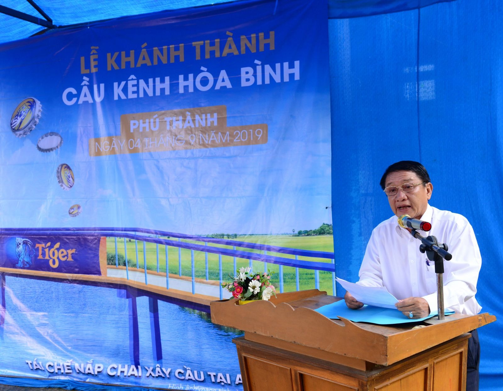 Ông Dương Văn Cường, Chủ tịch Ủy ban Nhân dân huyện Phú Tân