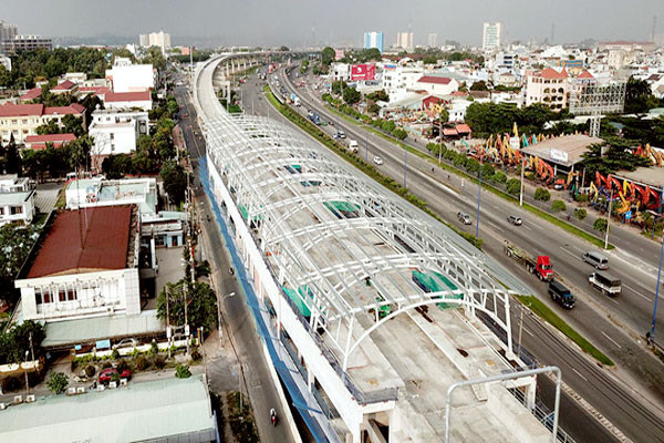 Tuyến metro số 1 lùi thời gian khai thác đến quý IV/2021 (Ảnh: Báo Thanh niên)