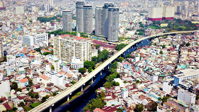 Tuyến metro số 1 vẫn chưa 'chốt' ngày về đích. Ảnh: TN