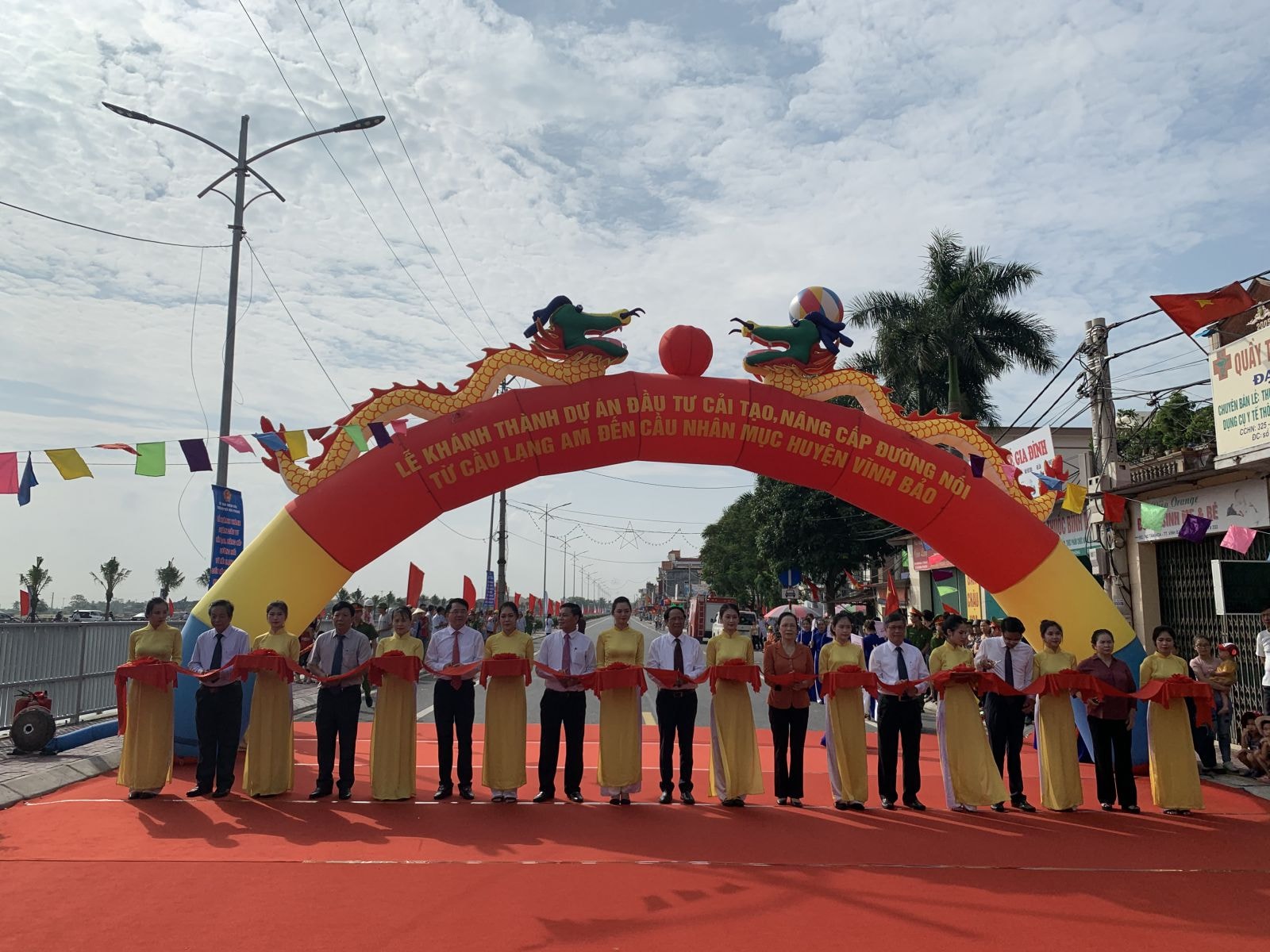 Lễ khánh thành Khánh thành Dự án đầu tư cải tạo, nâng cấp đường nối từ cầu Lạng Am đến cầu Nhân Mục