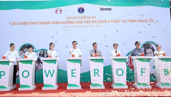 Amway Việt Nam phối hợp với Sở Y tế Tỉnh Nghệ An vừa phát động Dự án 