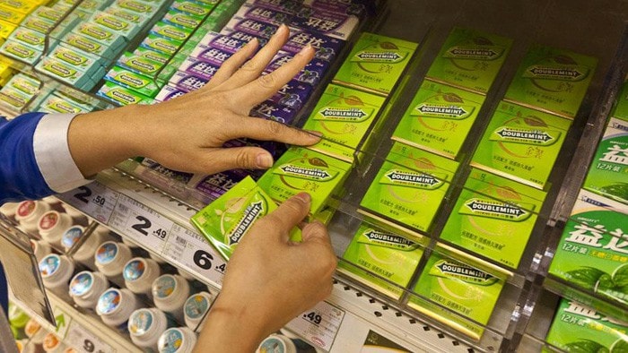 Những gói kẹo cao su Doublemint của thương hiệu Wrigley. Ảnh: pivot.com