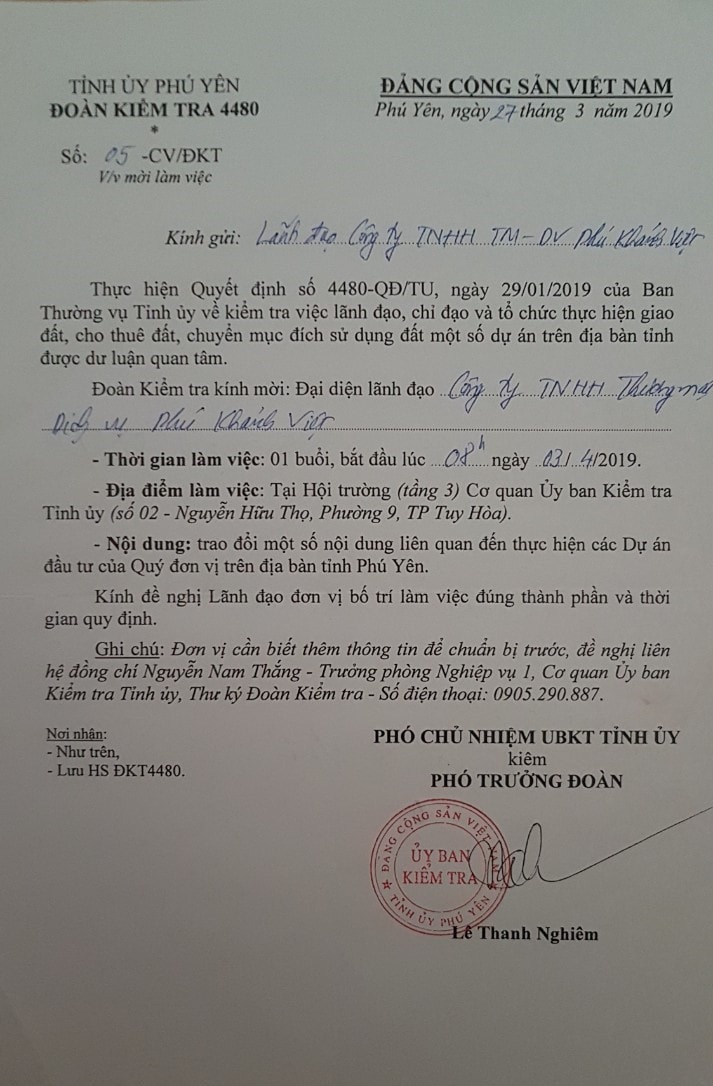 “UBKT với vai trò và nhiệm vụ là thanh tra, kiểm tra các tổ chức đảng, đảng viên...”. Thế nhưng, trong vụ việc này, UBKT Tỉnh ủy lại “vươn cánh tay dài”, trực tiếp làm việc với các doanh nghiệp, bất chấp những cảnh báo, kết luận của cơ quan chuyên môn, tự ý đưa ra những lập luận, quan điểm chủ quan, tham mưu cho Tỉnh ủy để rồi “bức tử” các doanh nghiệp là rất đáng lên án. 