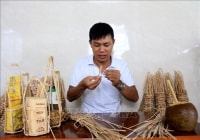 Khởi nghiệp bằng mô hình sản xuất quai treo mây, ống hút trúc