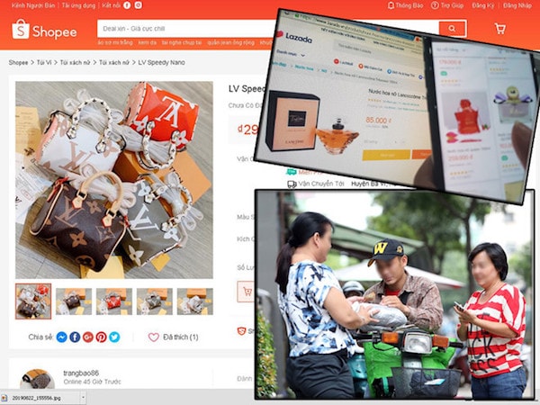 Nhiều hàng nhái, hàng giả bán trên 