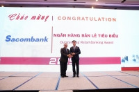 Sacombank được vinh danh là ngân hàng bán lẻ tiêu biểu và ngân hàng điện tử tiêu biểu năm 2019