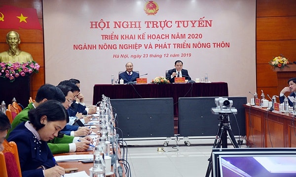 Thủ tướng Nguyễn Xuân Phúc tham dự và chỉ đạo Hội nghị trực tuyến triển khai kế hoạch năm 2020 ngành NN-PTNT