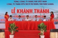 Vinalines khánh thành cầu cảng tiếp nhận tàu 20.000 tấn tại tỉnh Hậu Giang.