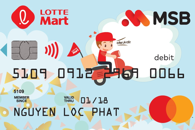 Thẻ ghi nợ liên kết LOTTE Mart