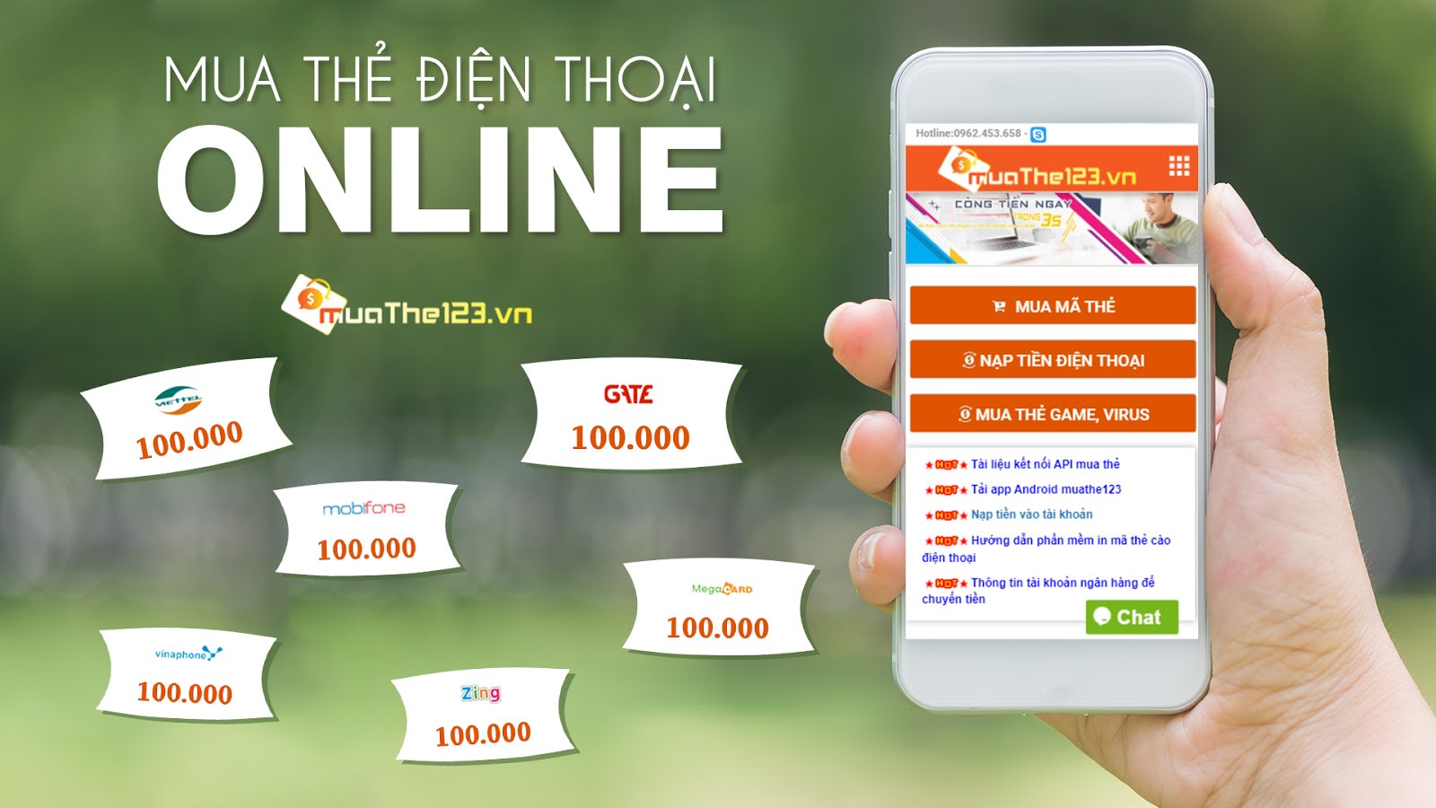 Muathe123.vn - Siêu thị thẻ cào online