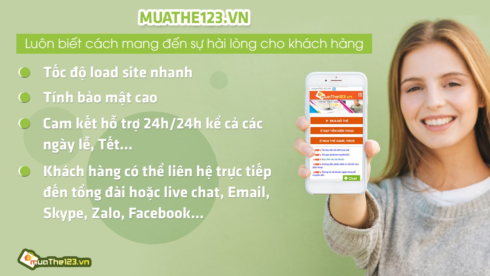 Muathe123.vn - Luôn mang lại sự hài lòng đến khách hàng